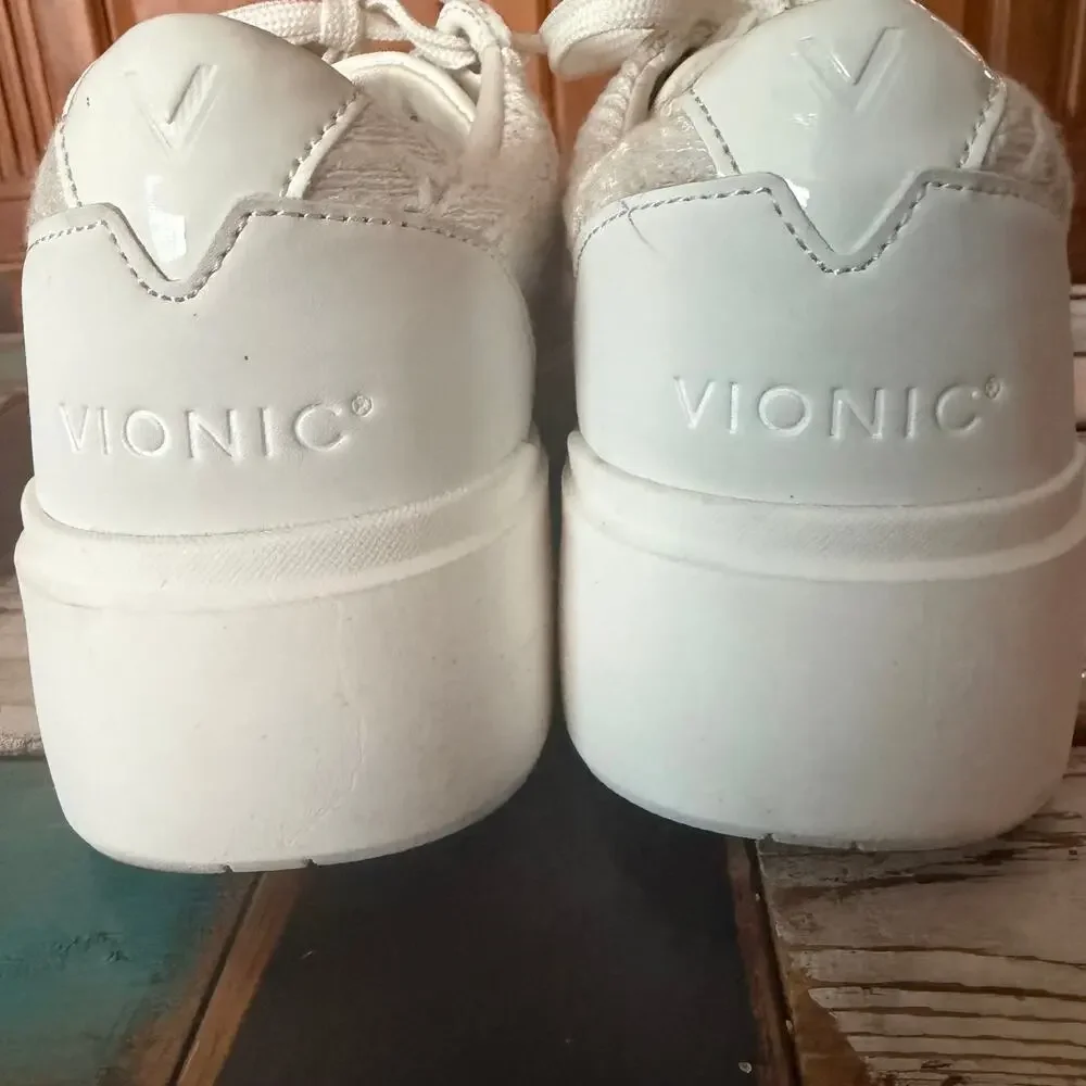 Vionic LACE upper KEARNY sneaker shoes Women's size 7.5 lace leather - Picture 7 of 16